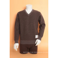 Yak Wolle V-Ausschnitt Pullover Langarm Pullover / Kleidung / Garment / Strickwaren